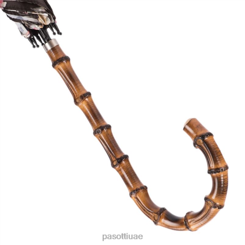 مظلة | 354ne 52693-68 d4 - مظلة مزهرة بمقبض من الخيزران PASOTTI Z446V642